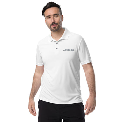 Athelon Men's adidas Performance Polo Shirt - Gray Logo