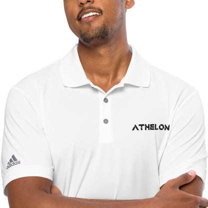 Athelon Men's adidas Performance Polo Shirt - Black Logo