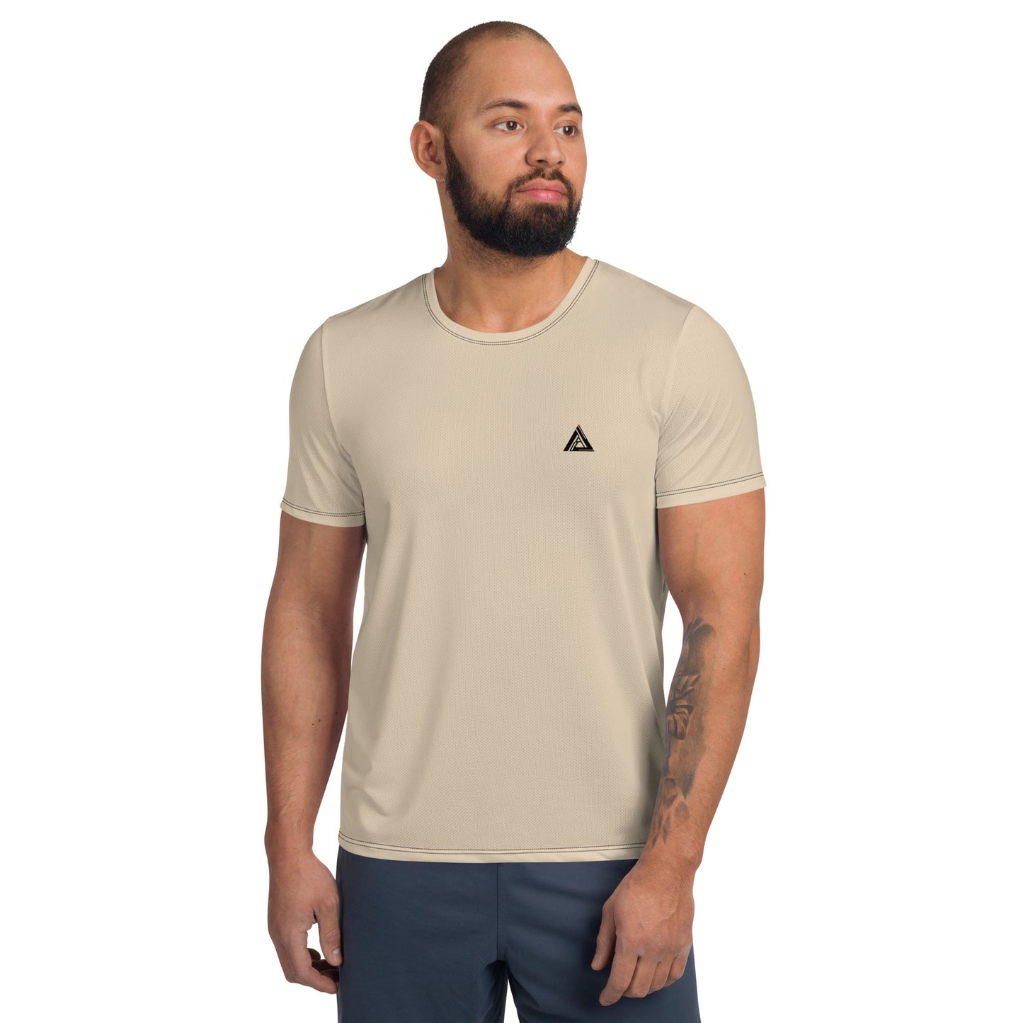 Athelon Men's Athletic T-Shirt - Beige