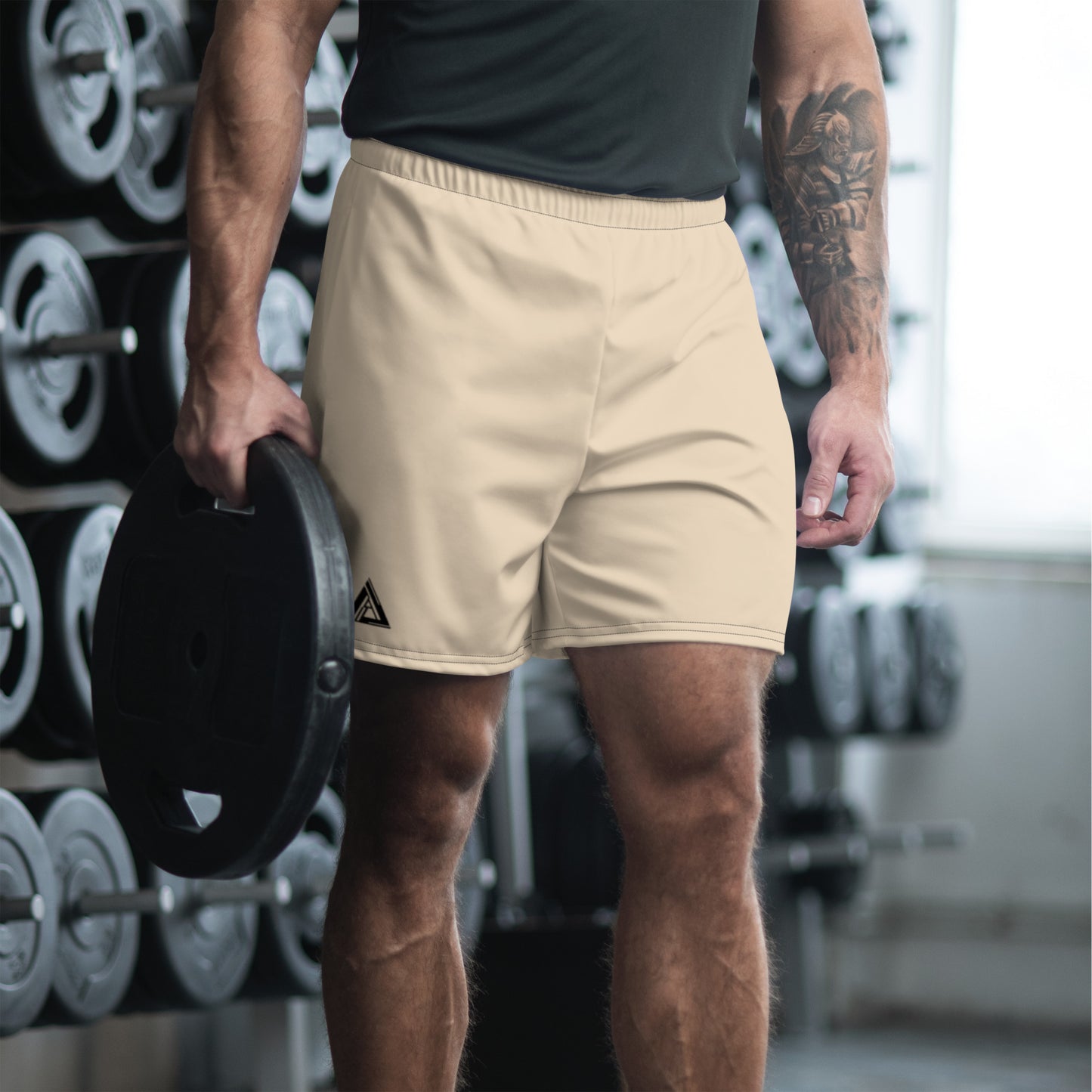 Athelon Men's Athletic Shorts - Beige