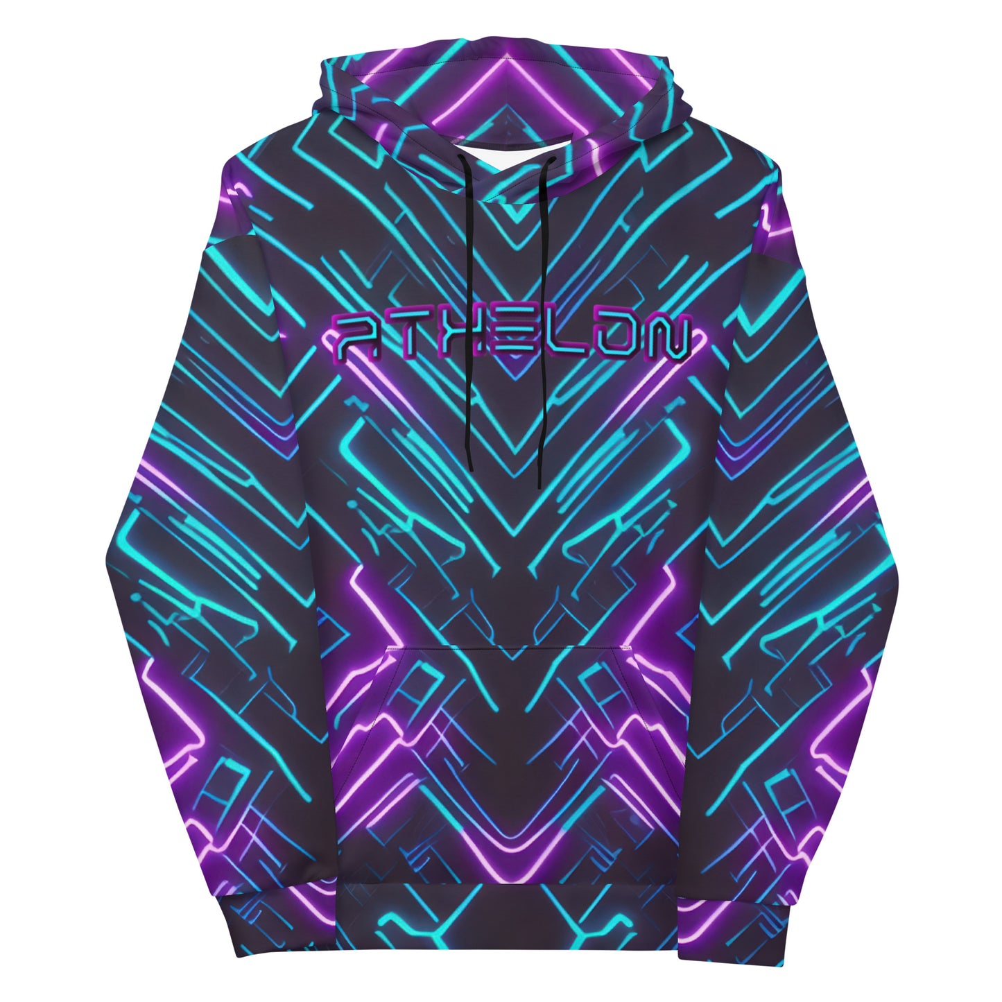 Athelon Unisex Performance Hoodie - Cyber Attack