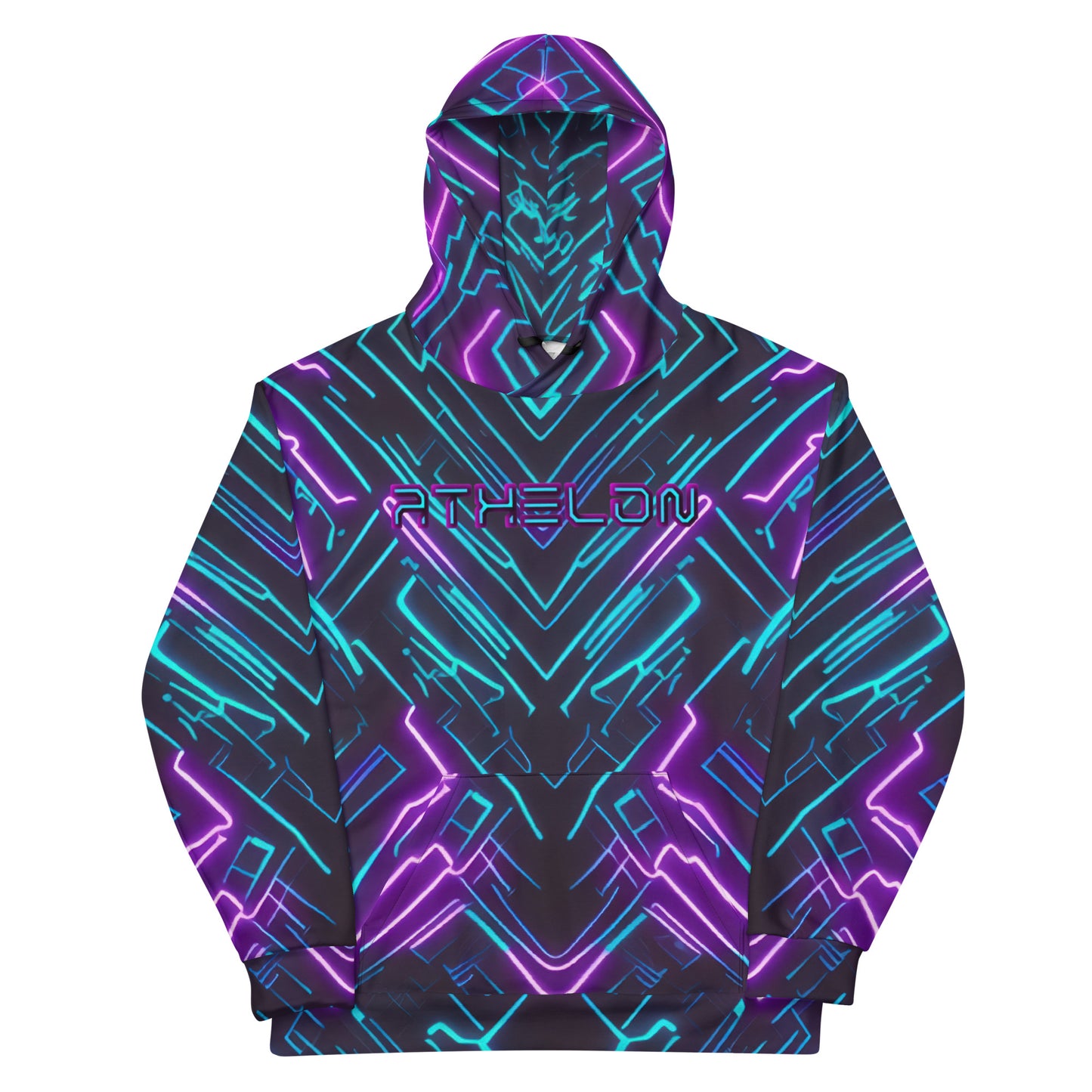 Athelon Unisex Performance Hoodie - Cyber Attack