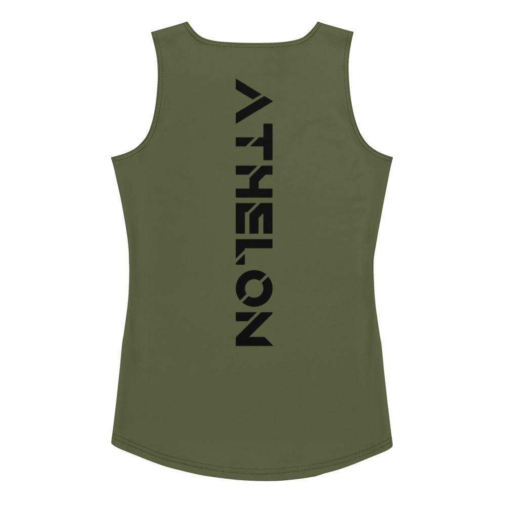 Athelon Performance Women's Tank Top - Military Green