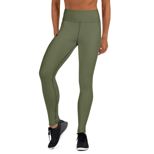 Athelon Women's Yoga Leggings - Military Green