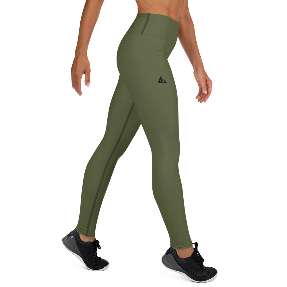 Athelon Women's Yoga Leggings - Military Green