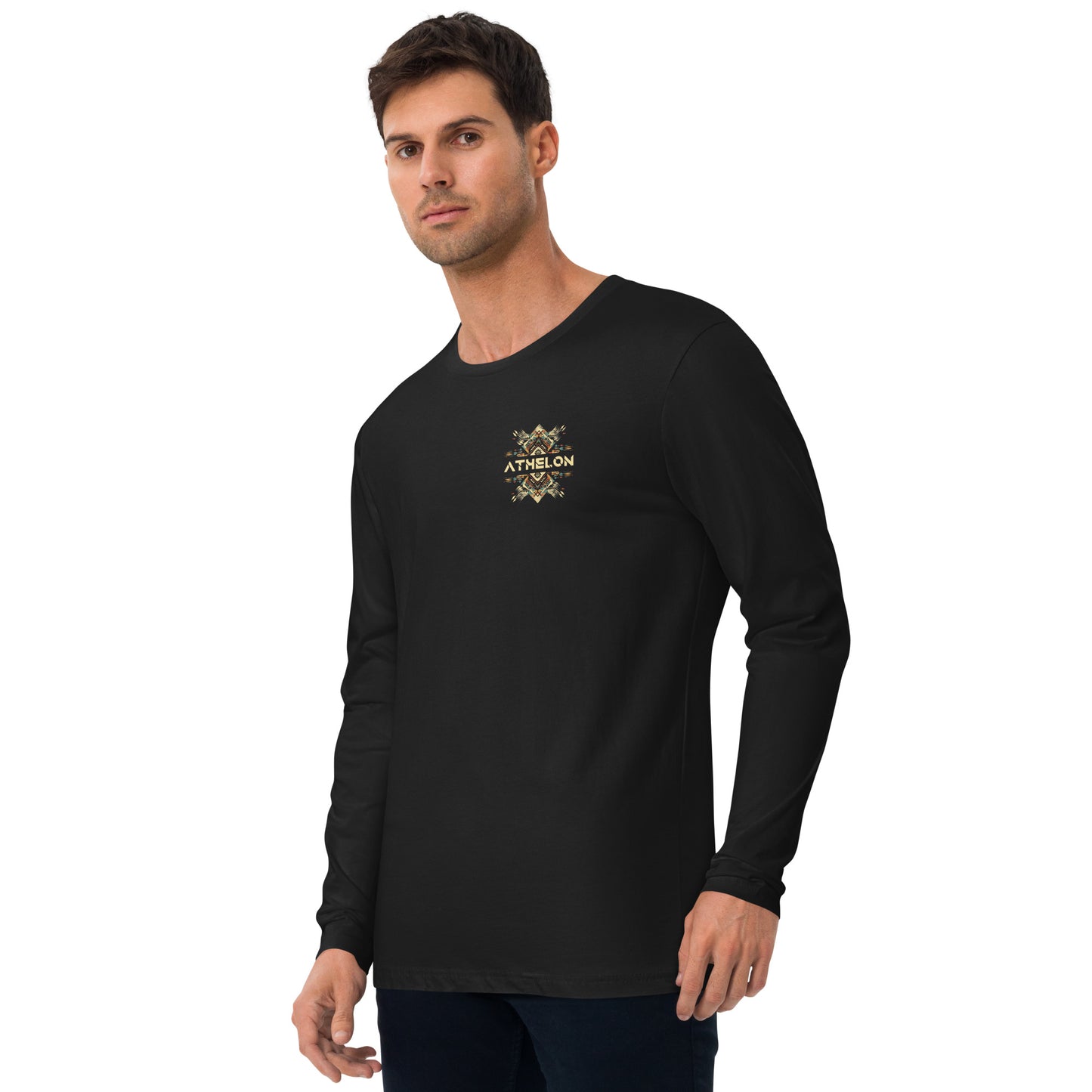 "Luck's Hand" - Wilderness Wanderer Collection - Men's Long Sleeve Fitted T-Shirt