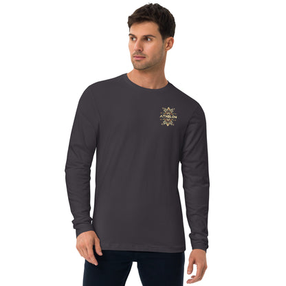 "Luck's Hand" - Wilderness Wanderer Collection - Men's Long Sleeve Fitted T-Shirt