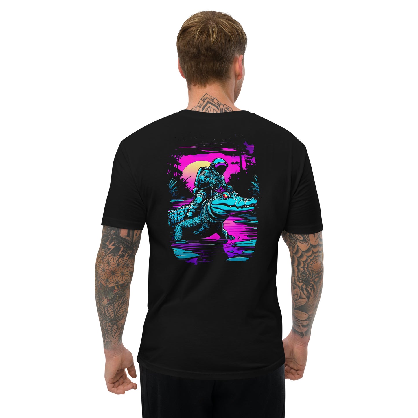 "Space Wrangler" - Endless Frontier Collection - Men's Fitted T-Shirt