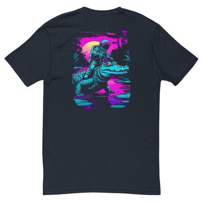 "Space Wrangler" - Endless Frontier Collection - Men's Fitted T-Shirt