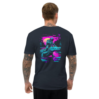 "Space Wrangler" - Endless Frontier Collection - Men's Fitted T-Shirt