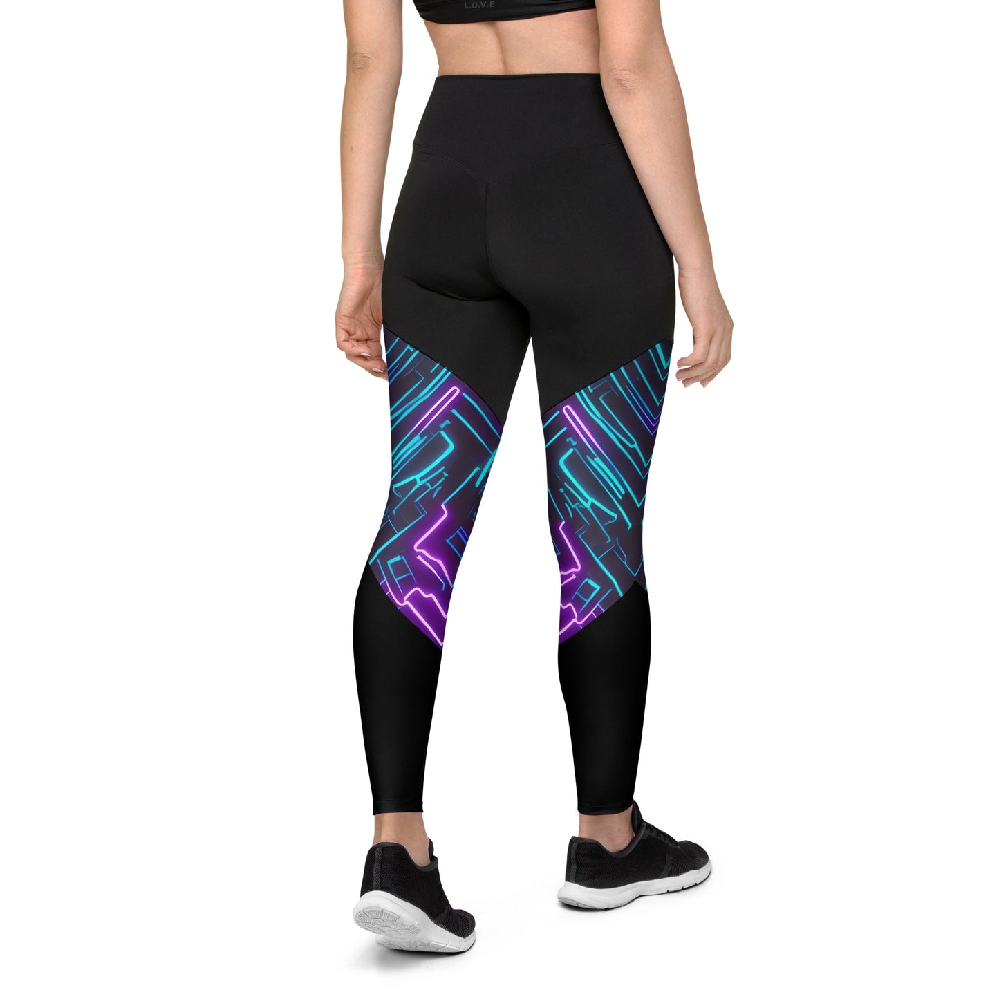 Athelon Women's Sports Leggings - Cyber Attack