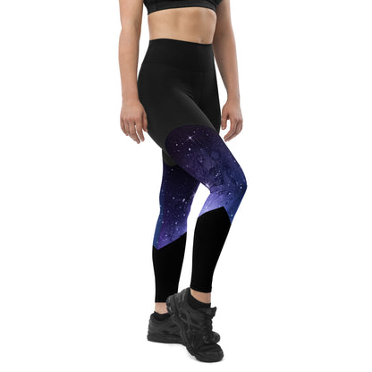 Athelon Women's Sports Leggings - Galaxy's Edge