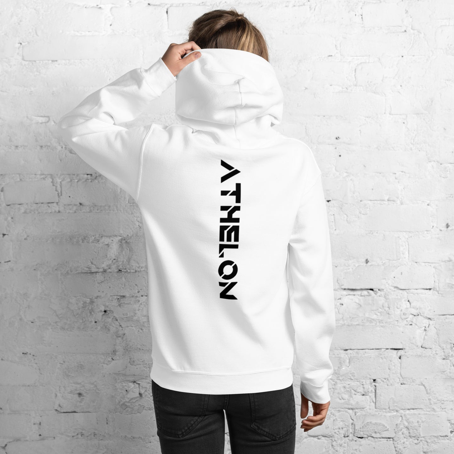 Athelon Vertical Logo Unisex Hoodie