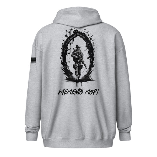 "Memento Mori" - Military Collection - Unisex Heavy Blend Zip Hoodie