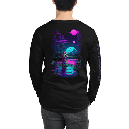 "Galactic Angler" - Endless Frontier Collection - Unisex Long Sleeve Tee