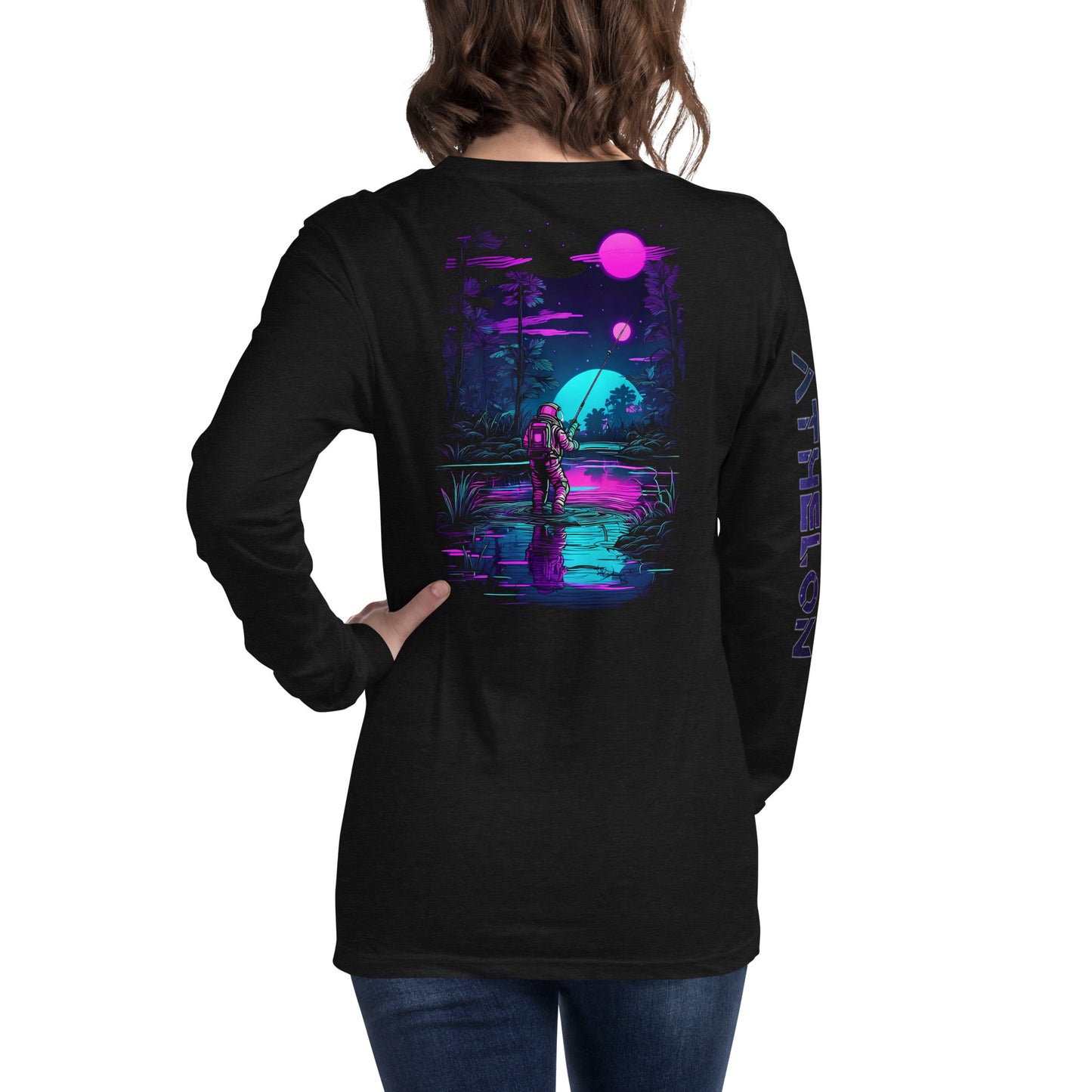 "Galactic Angler" - Endless Frontier Collection - Unisex Long Sleeve Tee