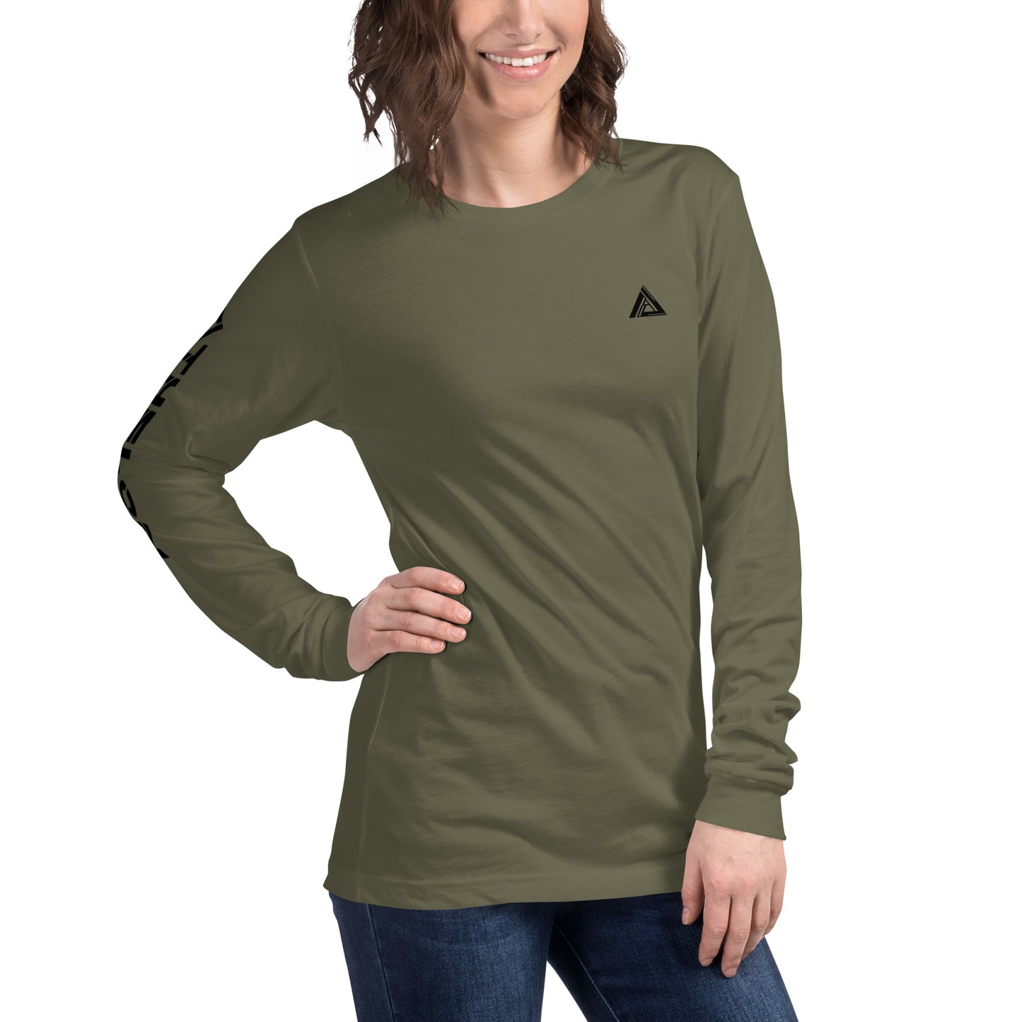 Athelon Vertical Logo Unisex Long Sleeve Tee