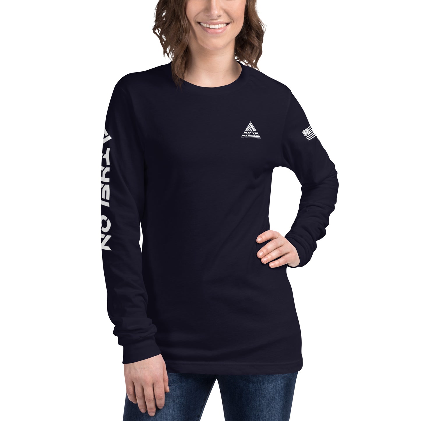 Athelon American Flag Long Sleeve Tee