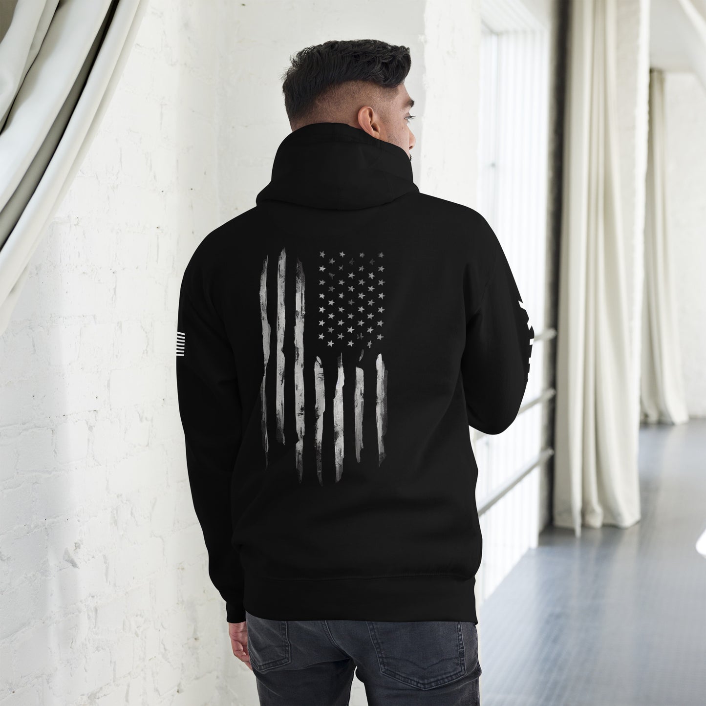 Athelon American Flag Hoodie