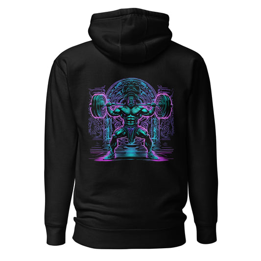 "Neon Cuāuhocēlōtl" - Ancient Warrior Collection - Men's Hoodie