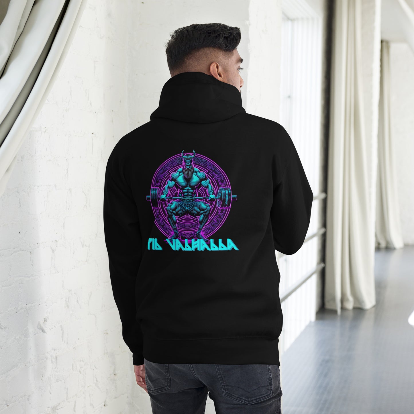 "Neon Til Valhalla" - Ancient Warrior Collection - Men's Hoodie