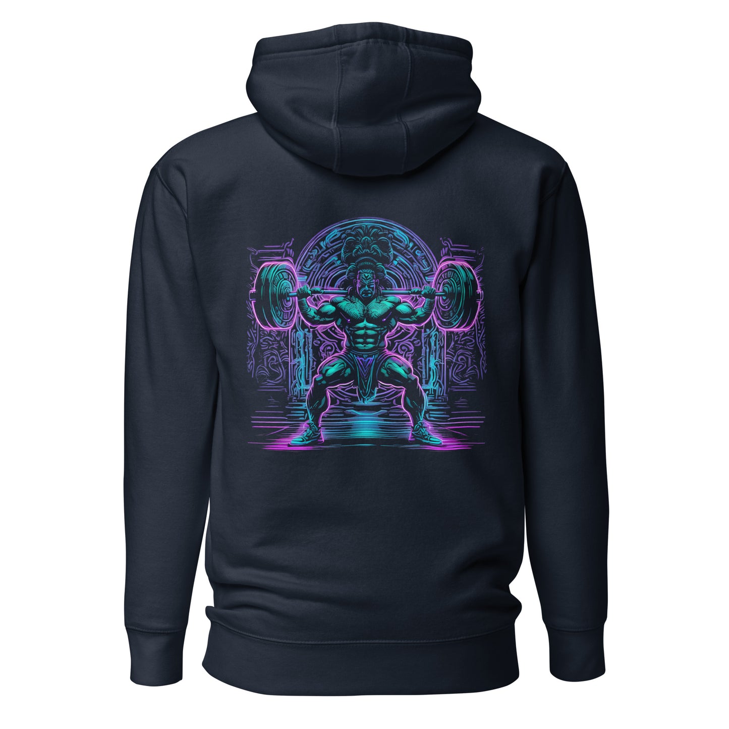 "Neon Cuāuhocēlōtl" - Ancient Warrior Collection - Men's Hoodie