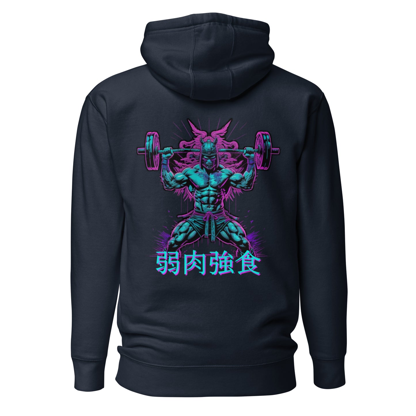 "Neon Samurai" - Ancient Warrior Collection - Men's Hoodie