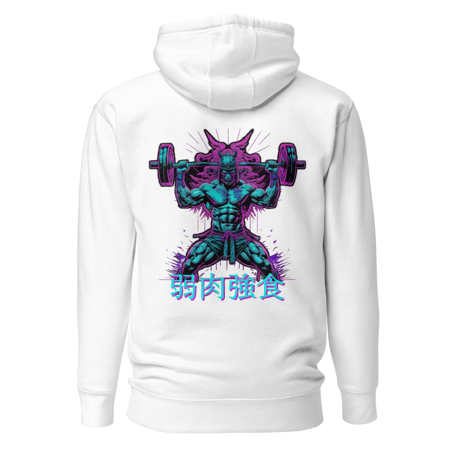 "Neon Samurai" - Ancient Warrior Collection - Men's Hoodie