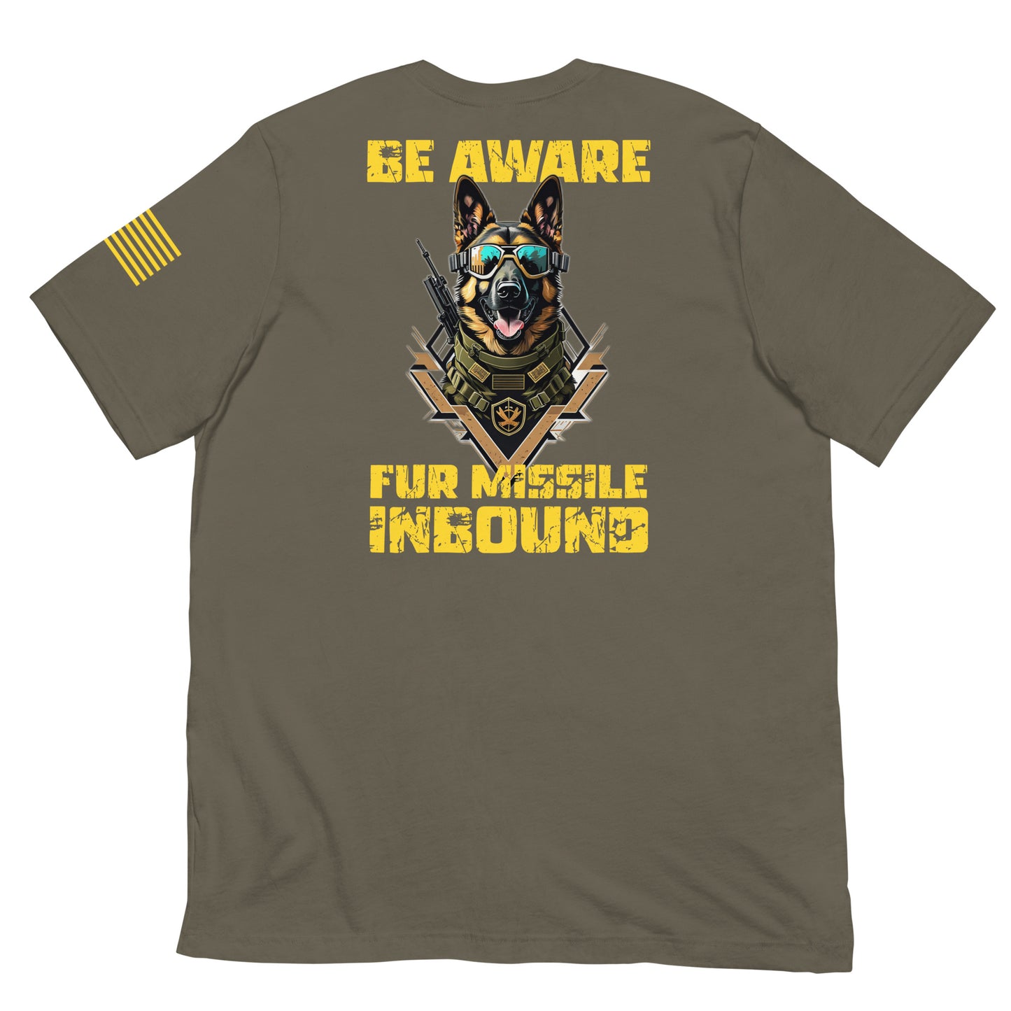 "Fur Missile Inbound" - Military Collection - Unisex T-Shirt