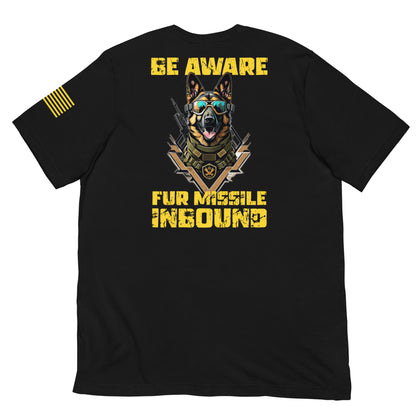 "Fur Missile Inbound" - Military Collection - Unisex T-Shirt