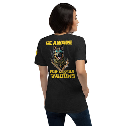 "Fur Missile Inbound" - Military Collection - Unisex T-Shirt