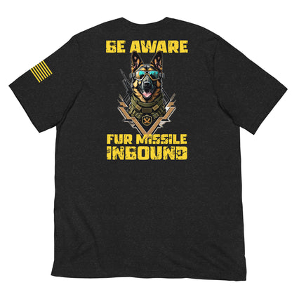 "Fur Missile Inbound" - Military Collection - Unisex T-Shirt