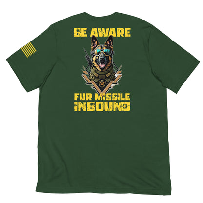 "Fur Missile Inbound" - Military Collection - Unisex T-Shirt