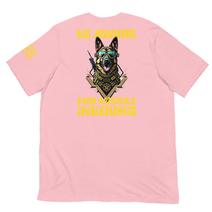 "Fur Missile Inbound" - Military Collection - Unisex T-Shirt